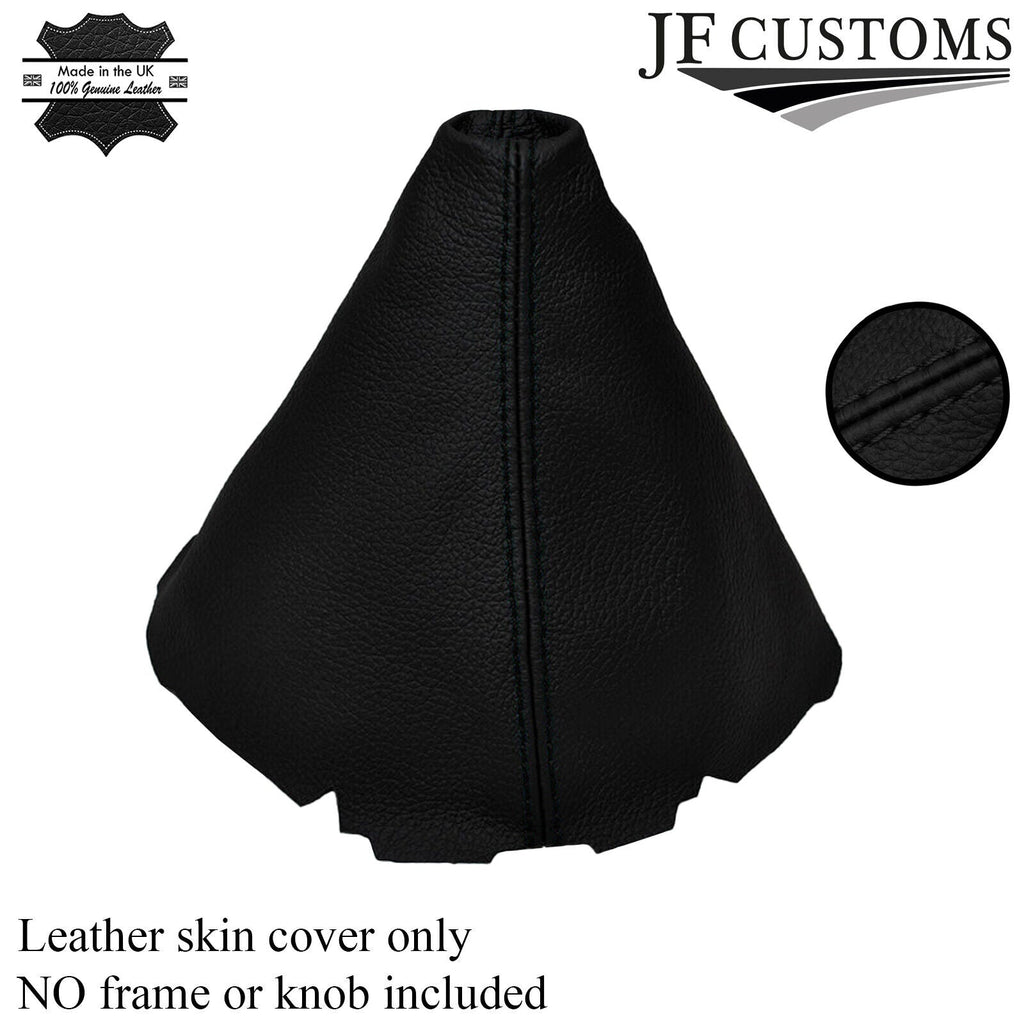 BLACK STITCHING FITS VW GOLF PLUS 05-09 LEATHER GEAR GAITER COVER CUSTOM NEW