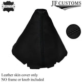 BLACK STITCHING FITS VW GOLF PLUS 05-09 LEATHER GEAR GAITER COVER CUSTOM NEW