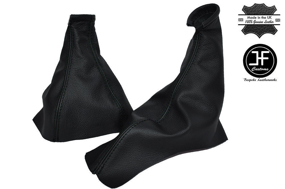 BLACK STITCHING FITS VAUXHALL OPEL CORSA B 1993-2000 LEATHER GEAR & HANDBRAKE