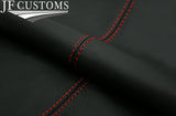 RED STITCH GERMAN STRIPES 2X SEAT BELT LONG COVERS FOR AUDI ETRON E TRON 18-21