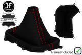 RED STITCH LEATHER AUTOMATIC GEAR + PLASTIC FRAME FOR JEEP RENEGADE 14-20