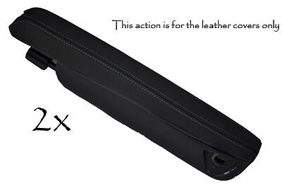FITS LANDROVER RANGE ROVER SPORT 2X ARMREST grey stitch LEATHER COVERS
