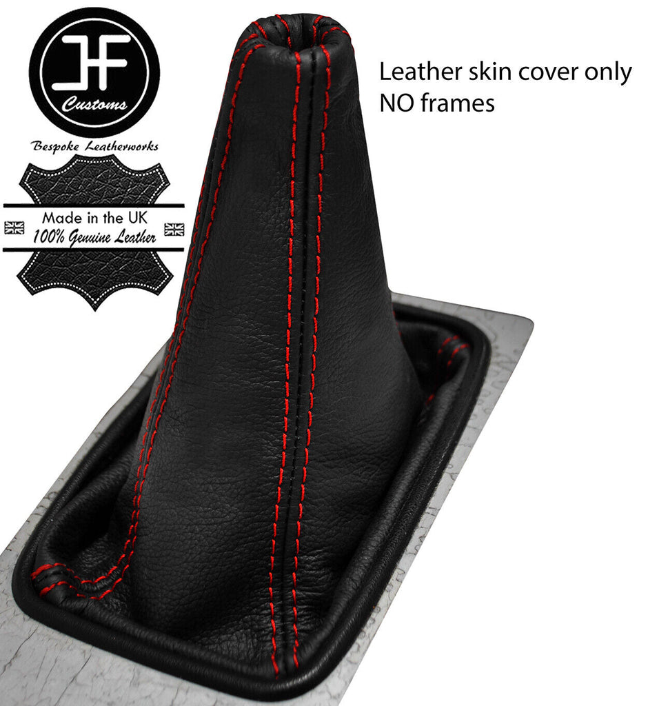RED STITCH TOP GRAIN LEATHER MANUAL GEAR GAITER FITS NISSAN 300ZX Z31 84-89