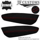 RED STITCH ITALIAN LEATHER 2X REAR DOOR ARMREST COVER FOR HONDA ACURA TL 04-08