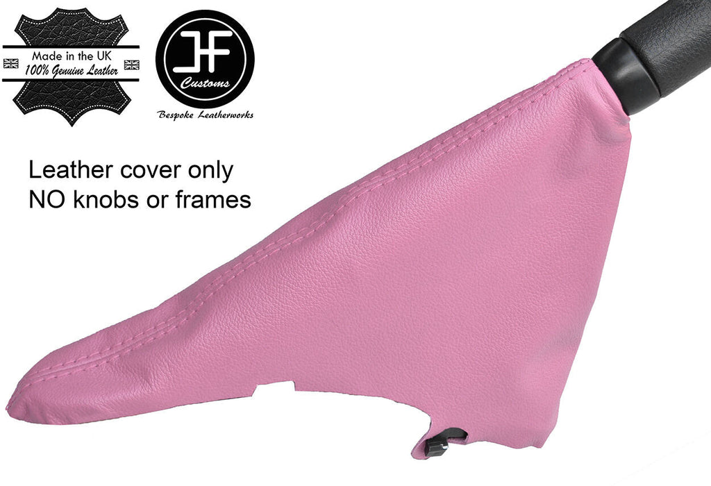 PINK TOP GRAIN REAL LEATHER HANDBRAKE GAITER FITS BMW MINI R50 R52 R53 01-06