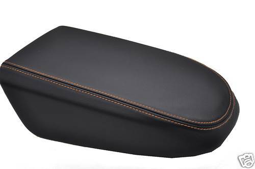 FITS FORD FOCUS 08+ MK4 ARMREST COVER LEATHER ORANGE ST CUSTOM NEW MADE IN UK