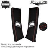RED STITCH LEATHER & SUEDE COVERS FOR BMW E90 05-12 SALOON TOP RECOVERY KIT