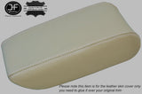 WHITE STITCHING BEIGE LEATHER ARMREST COVER FITS MG MGR V8 1992-1995 CUSTOM NEW