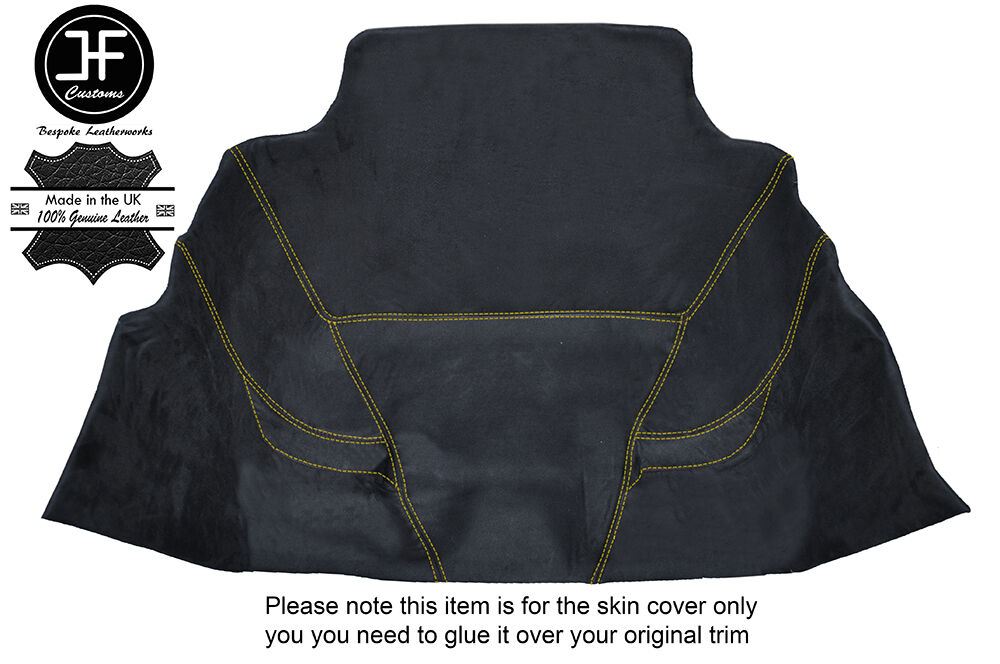 YELLOW STITCH LUGGAGE COMPARTMENT LINER PU SUEDE COVER FOR PORSCHE BOXSTER 986