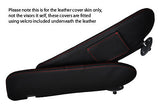 red stitch FITS TOYOTA MR2 MK2 89-00 2X SUN VISORS LEATHER COVERS MADE IN UK