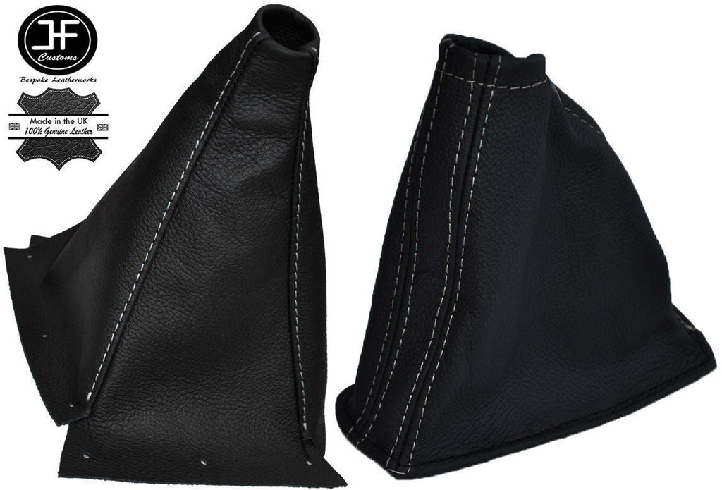 WHITE STITCH FOR NISSAN SKYLINE R33 1993-1998 LEATHER GEAR HANDBRAKE GAITER