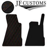 ORANGE DIAMOND VINYL 2X TAILORED FLOOR CARPETS FOR SMART ROADSTER 03-07 JF1