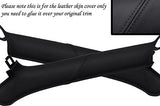 BLACK STITCH FITS  MAZDA MX5 MK2 2.5 MIATA 98-05 2 X WINDSCREEN PILLAR COVERS