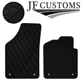 BLACK  DIAMOND STITCH VINYL 2X TAILORED FLOOR CARPET FOR PEUGEOT RCZ 09-15 JF1