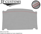 RED STITCH TARGA ROOF HEADLINING LIGHT GREY LUXE COVER FITS TOYOTA SUPRA MK3