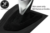 BLACK CROSS STITCH SUEDE AUTOMATIC GEAR GAITER FOR BMW 1 SERIES F20 F21 11-19