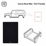 FOR LAND ROVER DEFENDER 90 83-16 DOG FRIENDLY TRUNK / BOOT CANVA MAT CAT/DOG