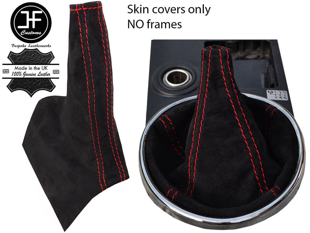 RED STITCH REAL SUEDE GEAR HANDBRAKE GAITER FOR LEXUS IS200 MK1 1998-2005