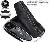 GREY STITCH TOP GRAIN LEATHER AUTOMATIC GEAR GAITER FITS MERCEDES C CLASS W203