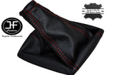 RED STITCH MANUAL LEATHER SKIN GEAR GAITER FOR DAEWOO KALOS CHEVROLET CUSTOM NEW