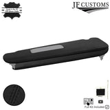 BLACK CROSS STITCH LEATHER 2X SUN VISOR SET COVER FOR PORSCHE CAYENNE 955 03-10