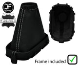 GREY STITCH LEATHER MANUAL GEAR GAITER + FRAME FOR NISSAN MICRA K12 2006-2010