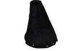 BLACK STITCHING FITS TOYOTA SUPRA MK4 1993 - 2002 GAITER BOOT SHIFT SUEDE