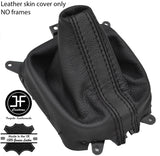 BLACK & BLACK STRIPE TOP GRAIN LEATHER GEAR GAITER FITS MAZDA 323 323F 95-98