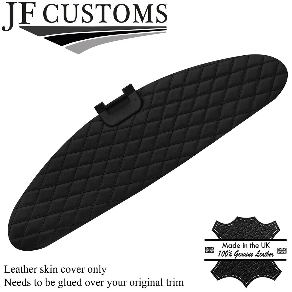 BLACK DIAMOND STITCH LEATHER SKIN COVER TAIL GATE TRIM FOR LOTUS EVORA 09-15