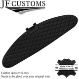 BLACK DIAMOND STITCH LEATHER SKIN COVER TAIL GATE TRIM FOR LOTUS EVORA 09-15