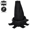 BLACK STITCHING MANUAL LEATHER GEAR GAITER FITS HONDA CIVIC TYPE R 06+