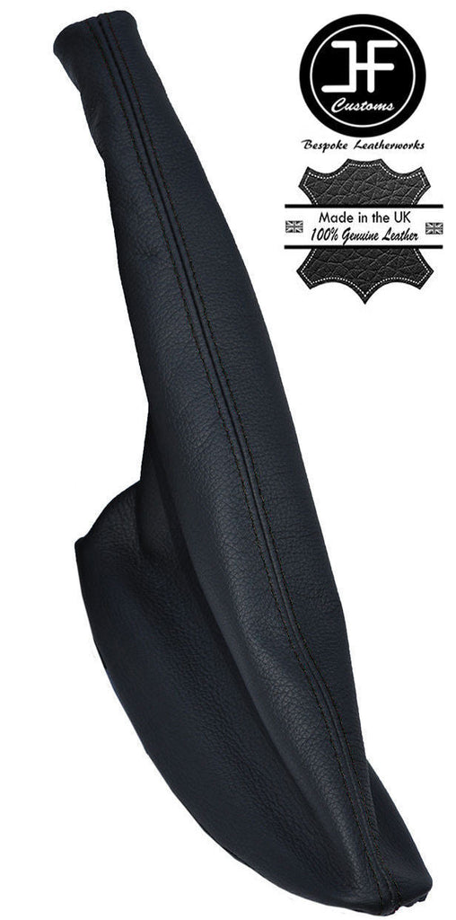 BLACK STITCH LEATHER HANDBRAKE GAITER COVER FOR VW VOLKSWAGEN GOLF 2 MK2 II