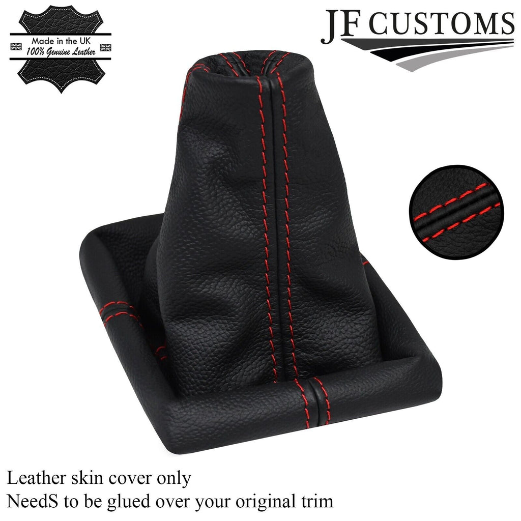 FITS RENAULT SAFRANE 92-00 RED STITCH LEATHER GEAR COVER CUSTOM NEW MADE IN UK