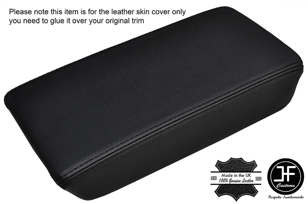 BLACK STITCHING ARMREST LID GENUINE LEATHER COVER FITS ACURA TSX 2004-2008