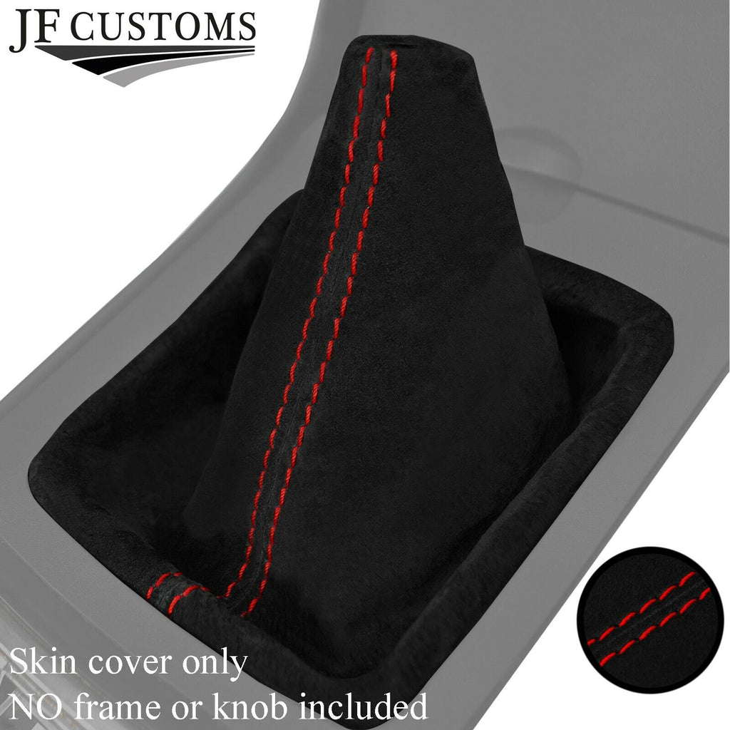 RED STITCHING REAL SUEDE MANUAL GEAR GAITER FITS MAZDA 6 2008-2012 CUSTOM NEW