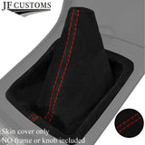 RED STITCHING REAL SUEDE MANUAL GEAR GAITER FITS MAZDA 6 2008-2012 CUSTOM NEW