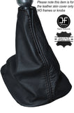 BLACK STITCH LEATHER SKIN MANUAL GEAR GAITER FITS PEUGEOT 108 2014-2016