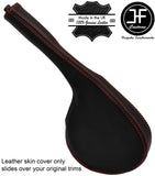 RED STITCH REAL LEATHER HANDBRAKE GAITER FITS PEUGEOT BOXER 2007-2014 CUSTOM NEW