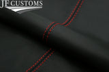 RED STITCH ITALIAN LEATHER GEAR GAITER FITS TOYOTA AURIS 15-18 CUSTOM NEW