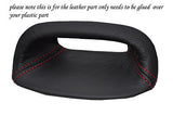 red stitch FITS ROVER 200 25 MG ZR 95-05 DASH CLOCK SURROUND LEATHER COVER