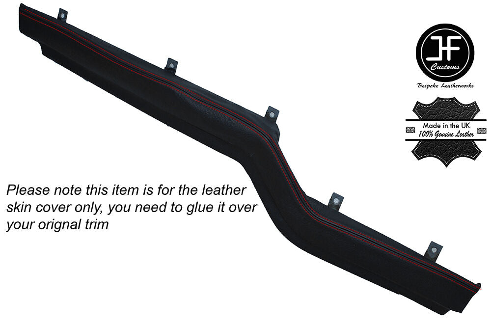 RED STITCHING Z ARMREST LEATHER SKIN COVER FITS VW TYPE 3 T3 1500 1600