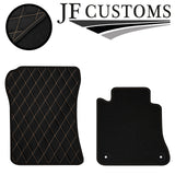 CREAM  DIAMOND STITCH VINYL 4XTAILORED FLOOR CARPET FOR MERCEDES CLK 03-10 JF1