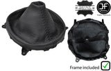 BLACK STITCH LEATHER GEAR GAITER WITH PLASTIC FRAME FITS MAZDA MX5 MK4 15-2018