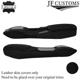 BLACK BLACK FULL CENTRE CONSOLE LEATHER COVERS FITS PORSCHE CARRERA 996 97-04