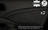 BLACK STITCHING 2X REAR DOOR CARD TRIM SUEDE COVERS FITS HONDA CRV 2012-2016