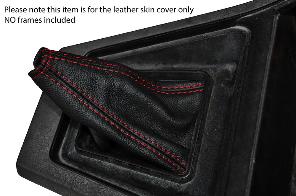 RED STITCH LEATHER SKIN GEAR GAITER FITS TALBOT SUNBEAM CUSTOM NEW MADE IN UK