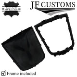 BLACK STITCH LEATHER GEAR + SURROUND COVERS + FRAMES FOR VAUXHALL ANTARA 11-15