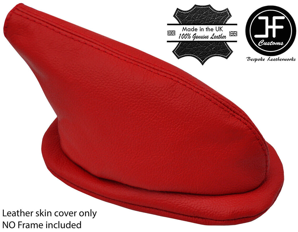 RED REAL LEATHER HANDBRAKE GAITER OVER RUBBER FOR ALFA ROMEO SPIDER 105 EARLY