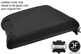 BLACK STITCHING ARMREST REAL LEATHER COVER FITS BMW X5 E53 1999-2006 CUSTOM NEW