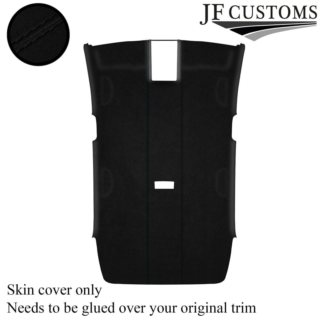 BLACK STITCH  LUXE SUEDE HEADLINER COVER FOR VW GOLF MK7 13-19 3DR CUSTOM NEW